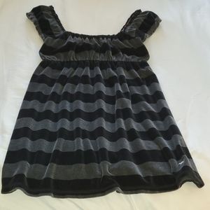 Victoria's Secret Pink velour striped lounge dress